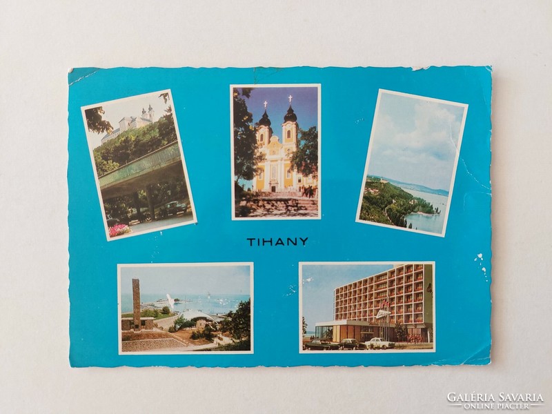 Régi képeslap Balaton fotó levelezőlap Tihany 1973