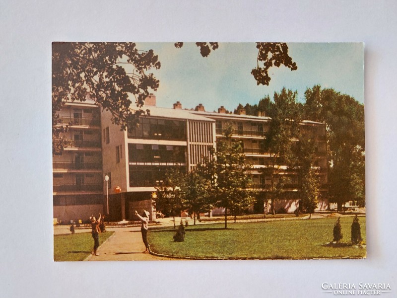 Old postcard Balaton photo postcard Siofok Sunlight Hostel 1966