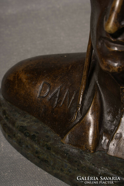 L. Galli&Raffaelo Vignali-nak tulajdonítva : Dante Alighieri, bronz büszt,