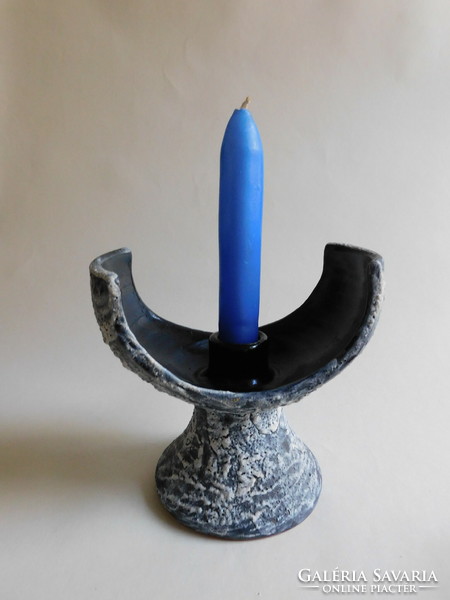 Béla Mihály mid century space age candle holder