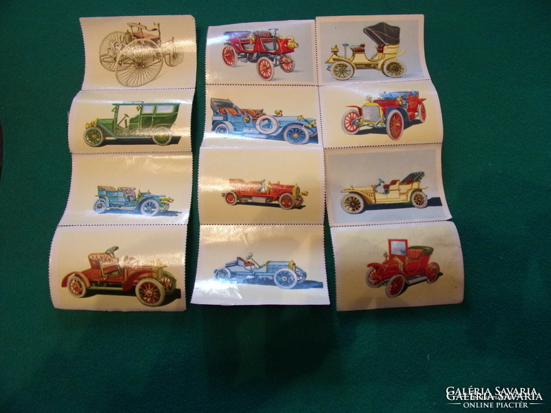Educational cards about old cars