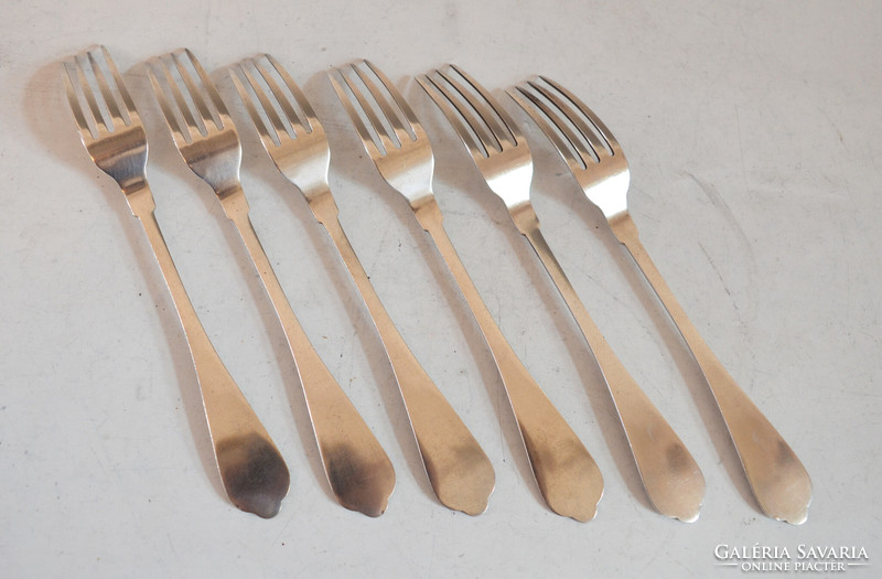 Silver cutlery set for 6 persons - baroque style (fm51)
