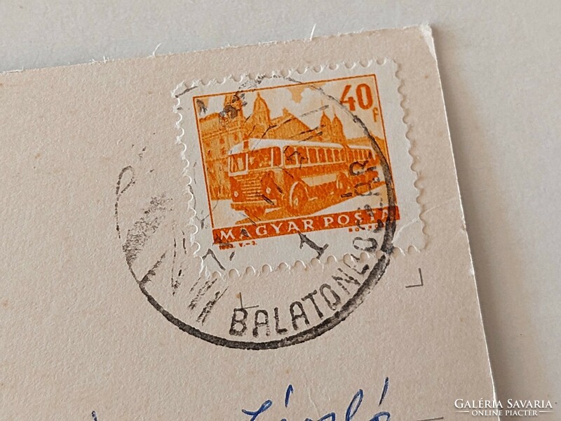 Old postcard Balatonboglár photo postcard 1973