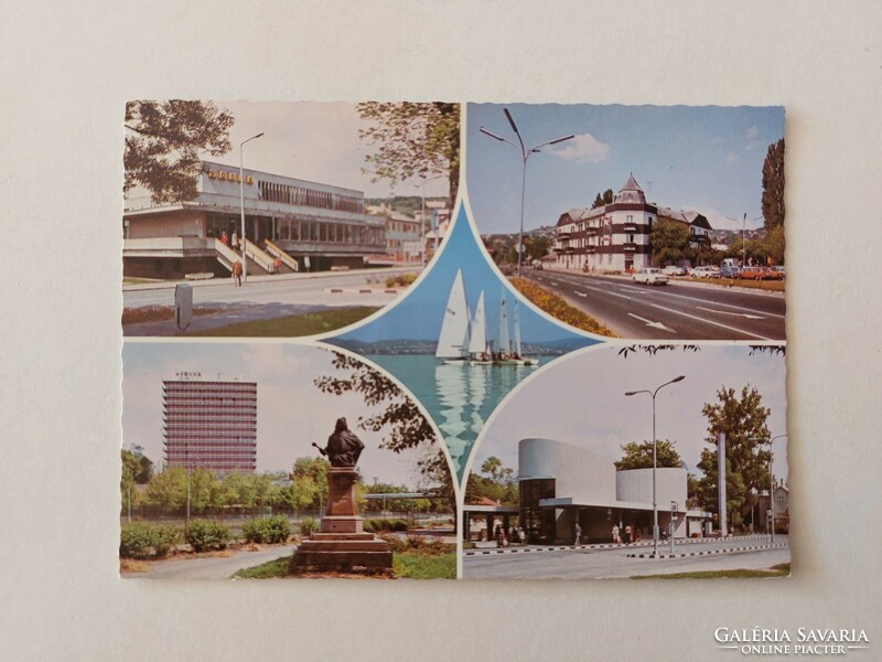 Old postcard Balatonalmád photo postcard 1983