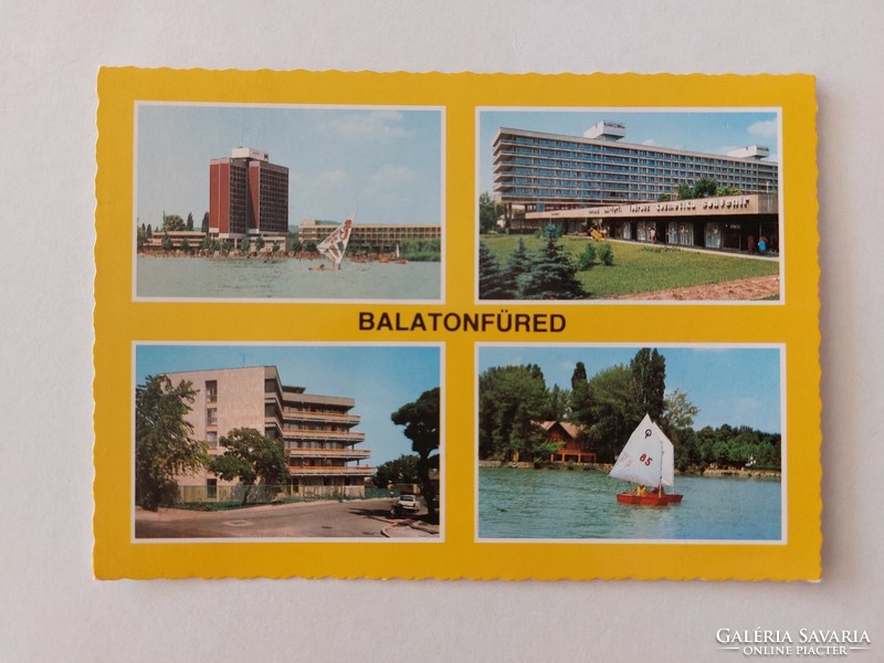 Régi képeslap Balatonfüred fotó levelezőlap 1980