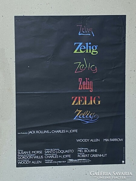 Zelig - woody allen - mia farrow 38 x 52 cm movie poster