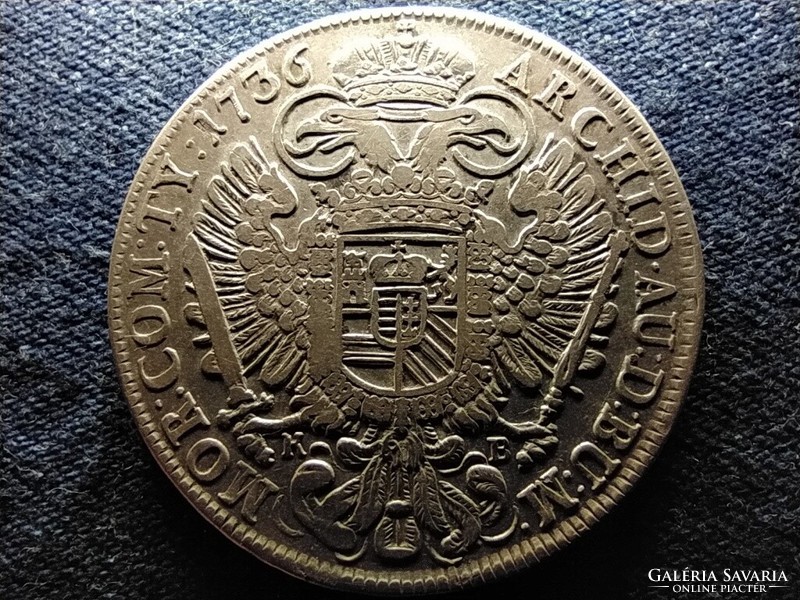 III. Charles (1711-1740) silver 1 penny 1736 kb (id10639)