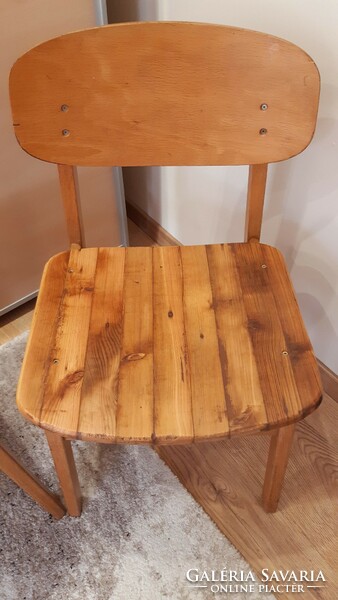 Custom retro wooden chairs (4pcs)