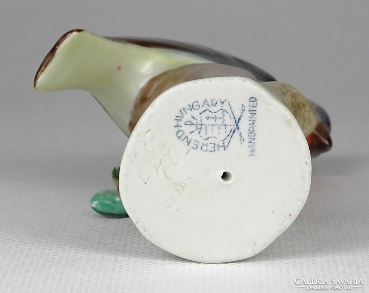1N958 Régi Herendi porcelán kismadár 10.5 cm