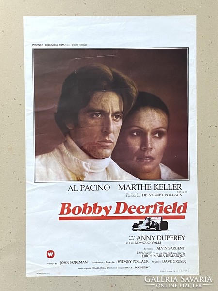 Bobby deerfield - al pacino - marthe keller 36.5 X 55 cm - Belgian cinema movie poster edicolor bruxelles