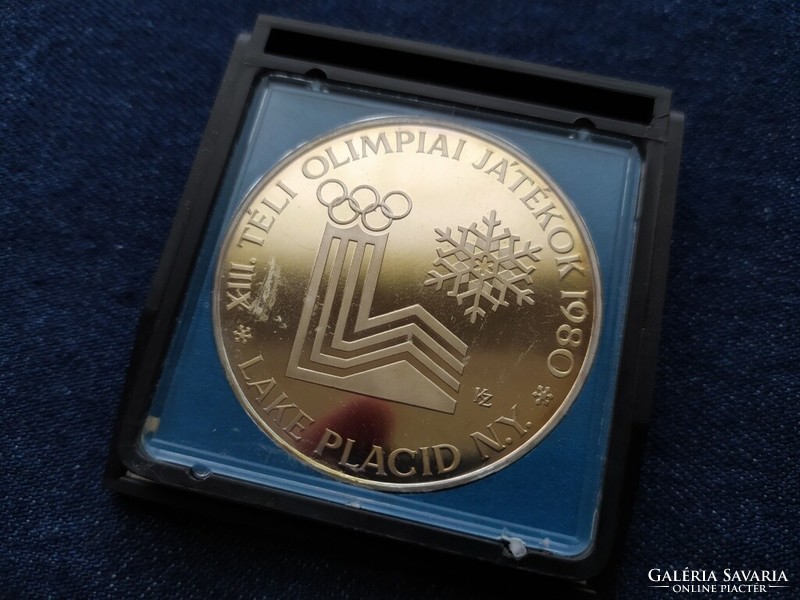 Xiii. Winter Olympic Games lake placid .640 Silver HUF 500 1980 bp pp full certi+to (id79025)