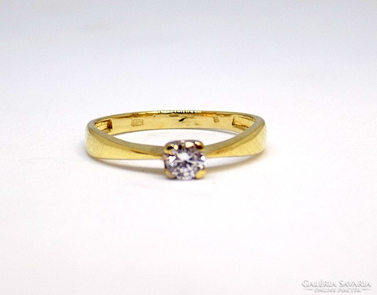 Stone solitaire gold ring (zal-au108065)