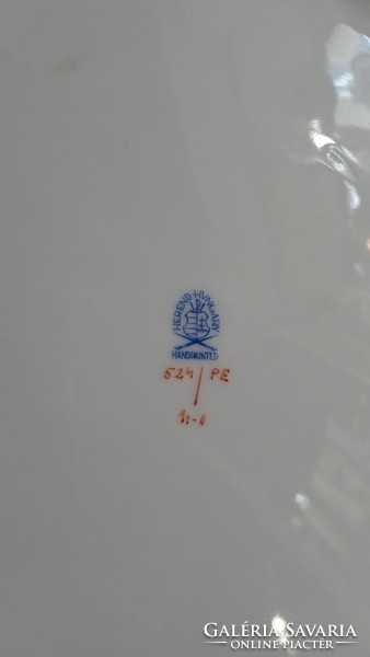 Herendi porcelán tányér, 25 cm-es, hibátlan, ajándéknak.