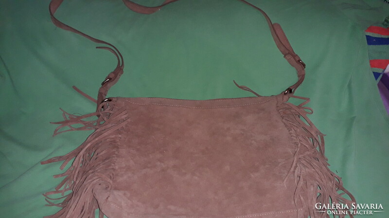 Cool split leather Graceland fringed Indian style shoulder bag, good condition 40x20cm as shown in pictures