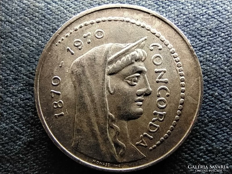 Italy Rome 100 years the capital of Italy .835 Silver 1000 lira 1970 r (id69403)