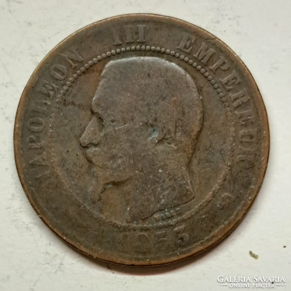 1853 France napoleon centimes b (703)