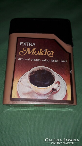 Old 1970s extra mocha - plastic coffee box 100 g - zamat coffee biscuit factory according to the pictures