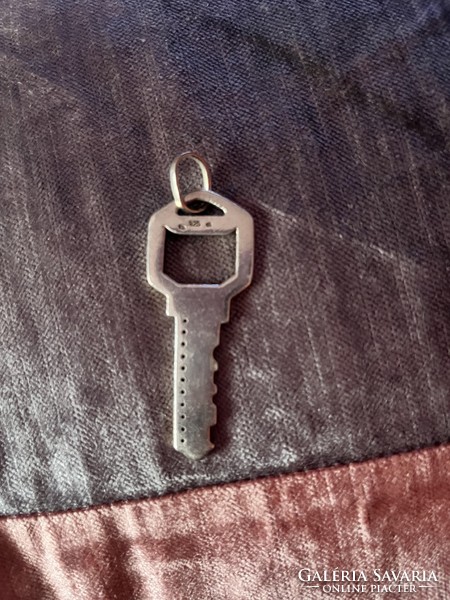 Silver key pendant
