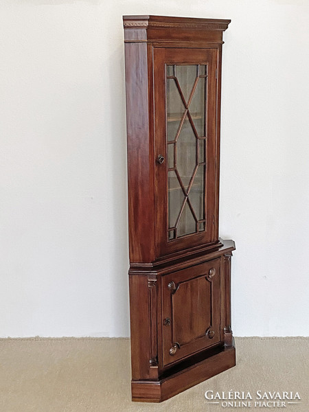 Elegant Chippendale display corner cabinet