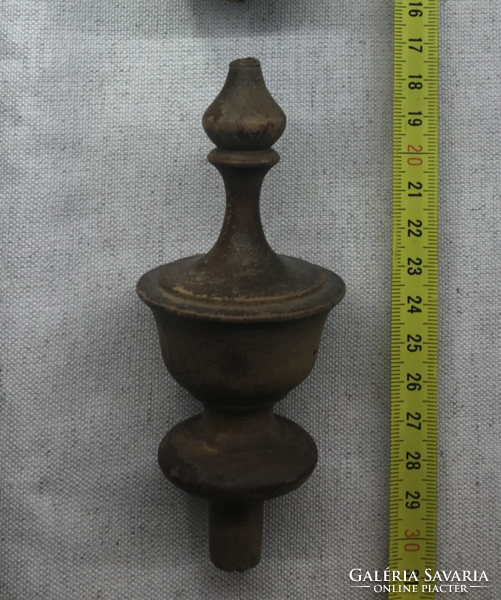 Old turned furniture ornament, top decoration