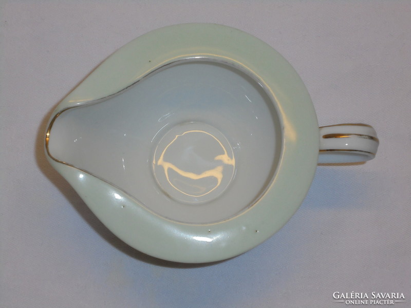 Japán porcelán mártásos tál, kiöntő