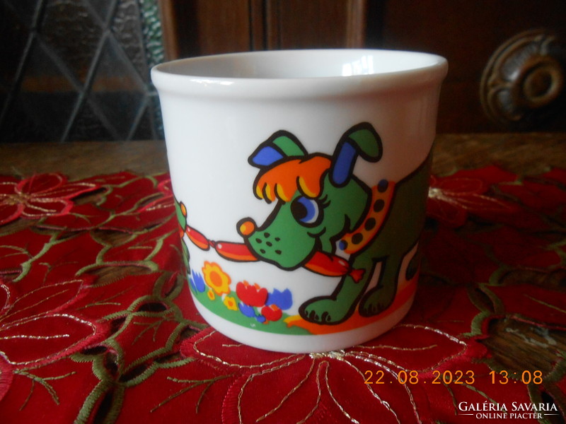 Zsolnay dog mug for children i