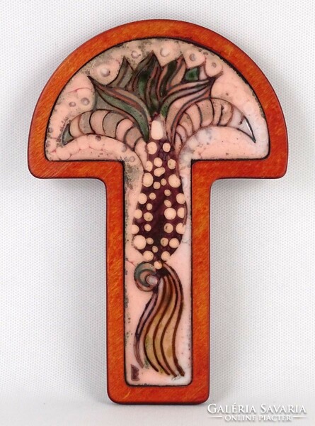 1O001 barkos bea : tree of life soul-cross ii. Fire enamel crucifix