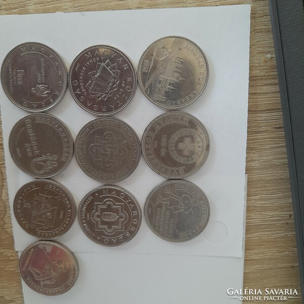 HUF 50 commemorative coin of 10 varieties