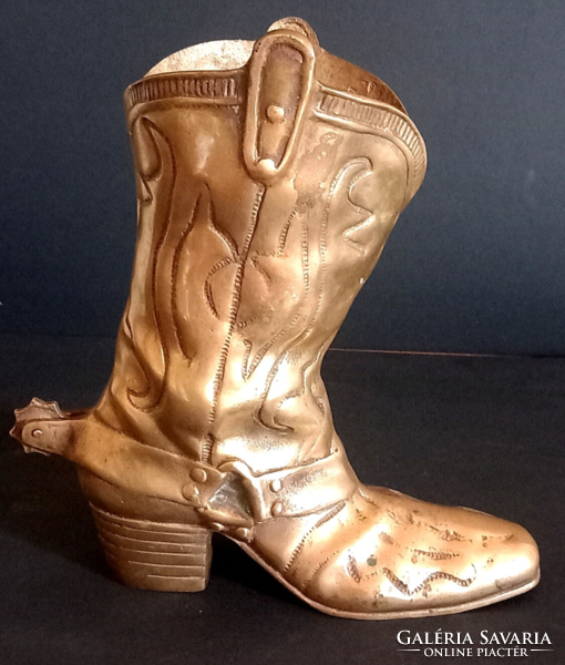Copper western boot frame art deco handmade negotiable