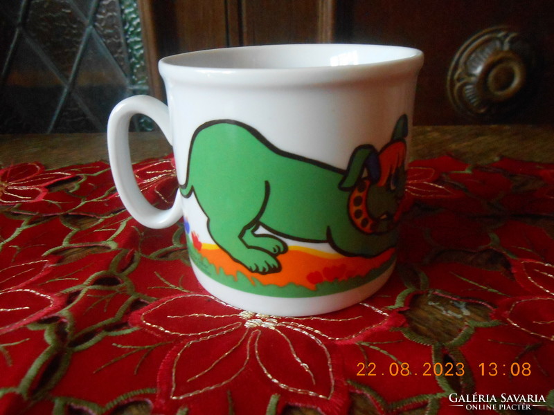 Zsolnay dog mug for children i