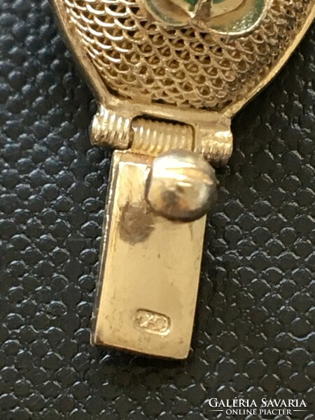Antique filigree sterling silver bracelet
