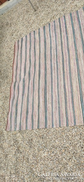 Old, retro wool carpet, handwoven, 5x2m