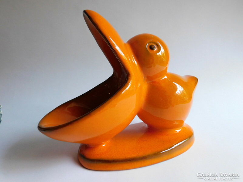 Goebel ceramic pelican bowl - mid century