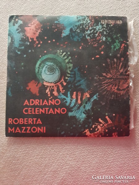 Abriano Celentano kis lemez, hanglemez bakelit Italy