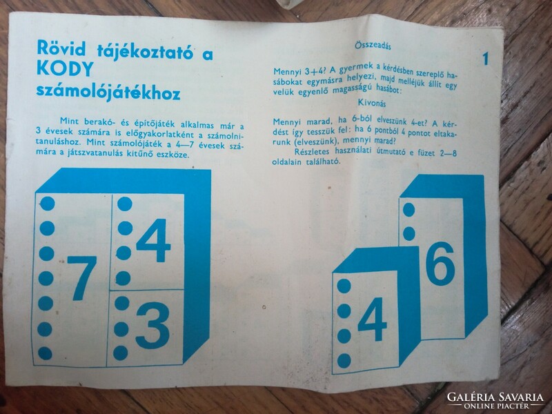 KODY magyar számolójáték Triál 1979