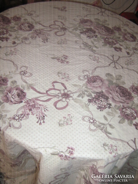 Beautiful provence & vintage style purple rose double duvet cover