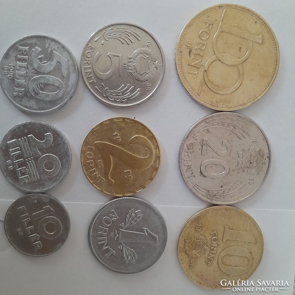 Older Hungarian money coins