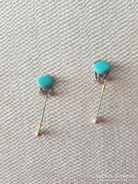 Earrings from the 70s, old piece, in art deco style