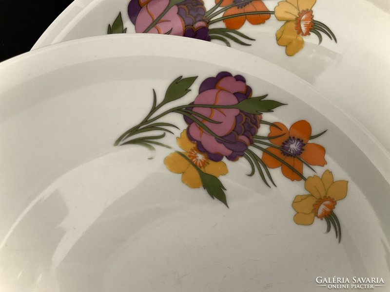 Alföldi colorful floral tableware serving set is rare