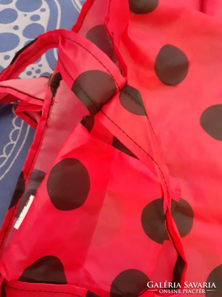 Miraculous ladybug - ikea skynke red black polka dot bag
