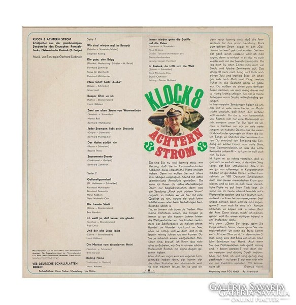 Klock 8 Achtern Strom Vinyl LP Amiga LP bakelit lemez
