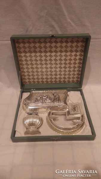 Luxury silver plated smoking set