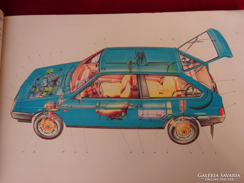 Vaz 2108 - 2109. Lada donkey assembly manual. Full parts list. With color photos. Good.