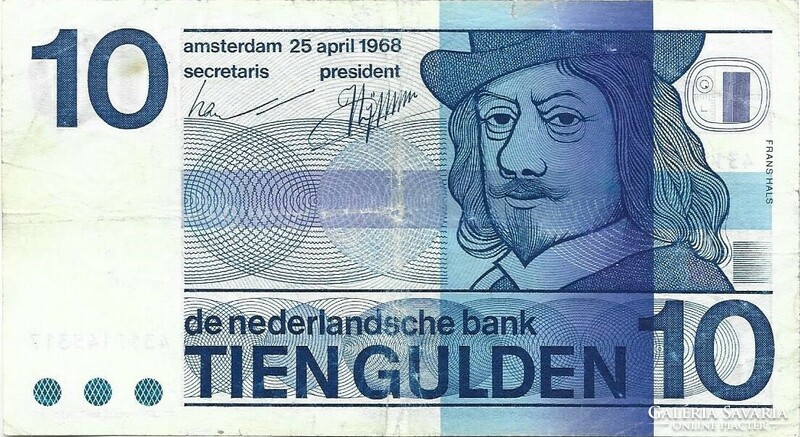 10 Gulden 1968 Netherlands