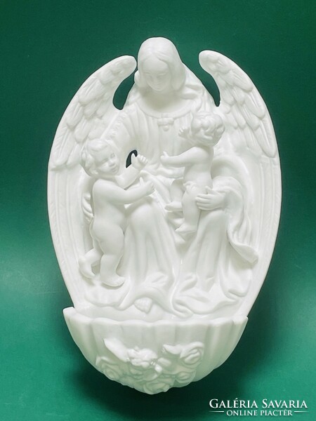 Large angelic holy water container