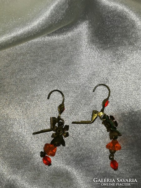 Handmade grass earrings