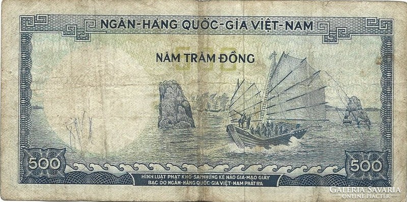 500 dong 1966 Dél Vietnam 1.