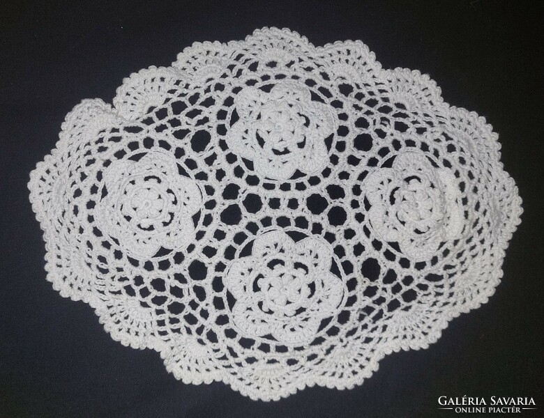 2 old crocheted tablecloths