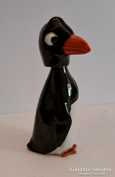 Porcelain figurine of a penguin with a nodding head