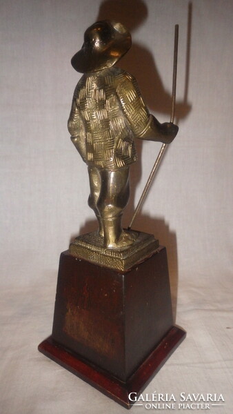 Copper statue of Kohász, foundry worker 25 cm
